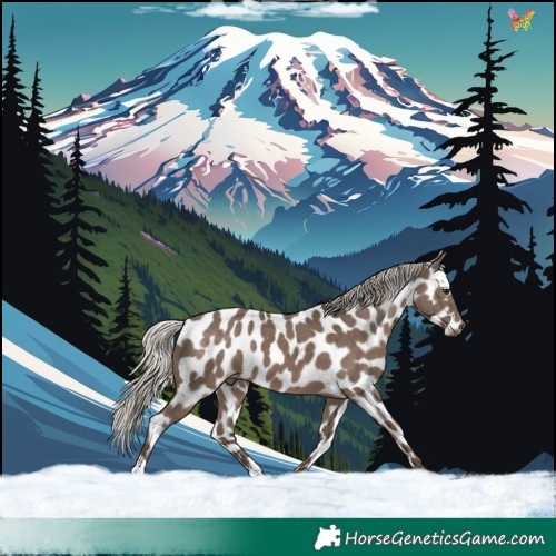Horse Color:Silver Black Appaloosa
