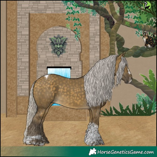 Horse Color:Silver Buckskin Dun Splash Tobiano 
