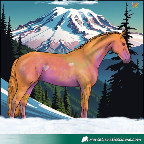 Horse Color:Watercolor Liver Chestnut