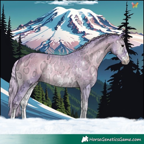 Horse Color:Watercolor Silver Blue Onyx Ice Sabino