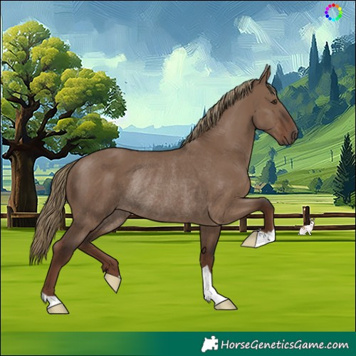 Horse Color:Liver Red Dun Rabicano 