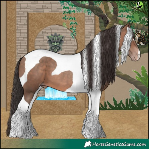 Horse Color:Sable Champagne Tobiano 