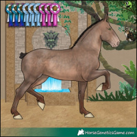 Horse Color:Sable Champagne and Sable Champagne