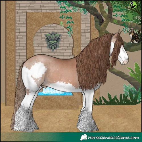 Horse Color:Brown Pearl Splash 