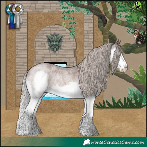 Horse Color:Silver Blue Roan Splash 