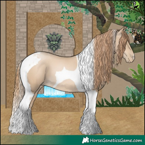 Horse Color:Smoky Black Pearl Tobiano 
