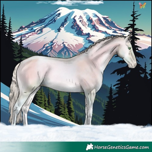 Horse Color:Watercolor Silver Buckskin Pearl Onyx 