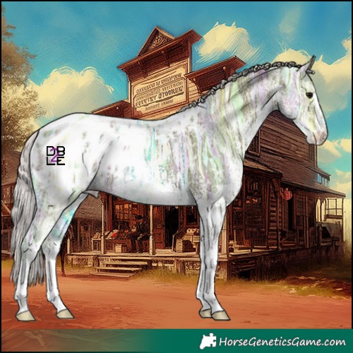Horse Color:White Spotted Silver Black Ice Blanket 