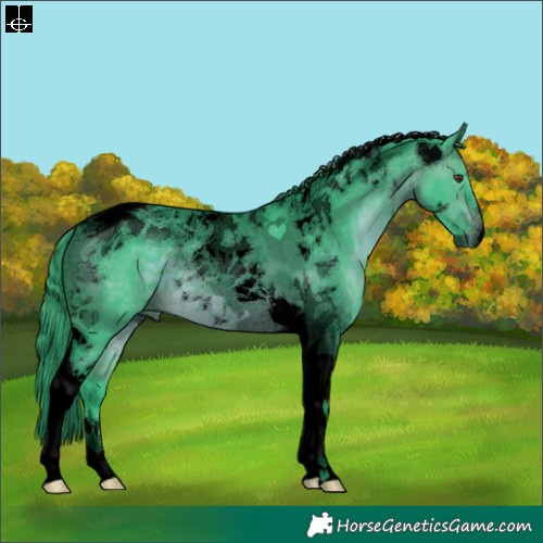 Horse Color:Void Watercolor Brown Tobiano 