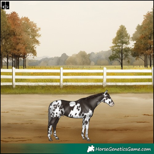 Horse Color:Liver Chestnut Tobiano Skewed LP Spotted Rabicano