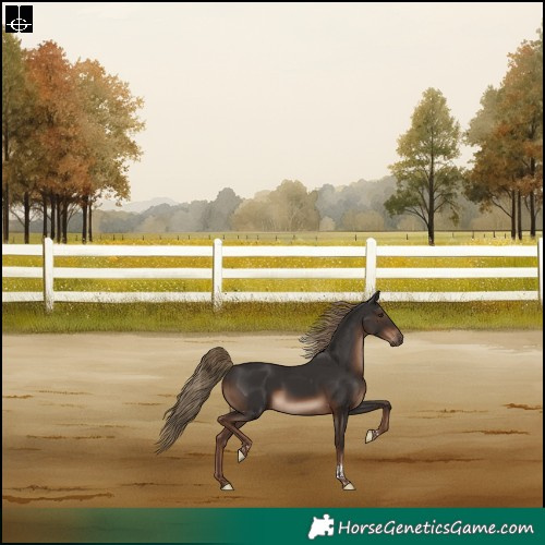 Horse Color:Liver Chestnut Tobiano Rabicano 