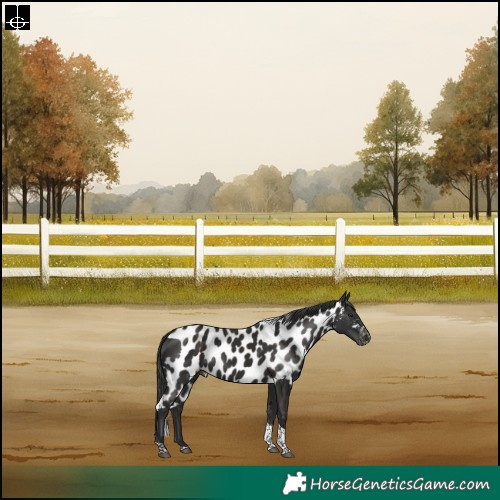 Horse Color:Liver Chestnut Tobiano Skewed LP Spotted Rabicano