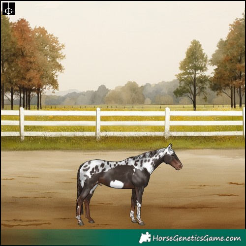 Horse Color:Liver Chestnut Tobiano Skewed Appaloosa Rabicano 