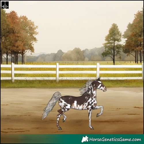 Horse Color:Liver Chestnut Tobiano Skewed Appaloosa Rabicano