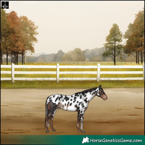 Horse Color:Liver Chestnut Tobiano Skewed LP Spotted Rabicano