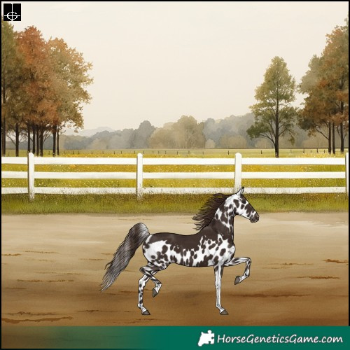 Horse Color:Liver Chestnut Tobiano Skewed Appaloosa Rabicano 