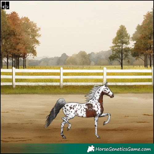 Horse Color:Liver Chestnut Tobiano Skewed Appaloosa Rabicano