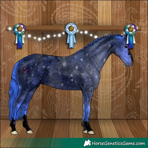 Horse Color:Void Watercolor Blue Roan