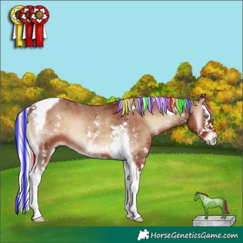 Horse Color:Painted Silver Blue Onyx Sabino Splash Tobiano 