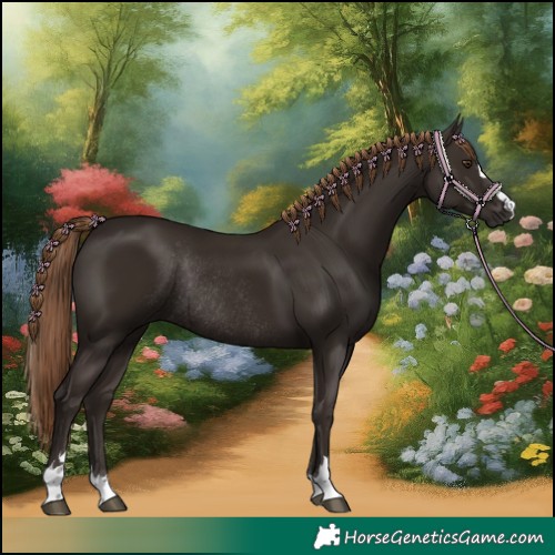 Horse Color:Liver Chestnut Rabicano