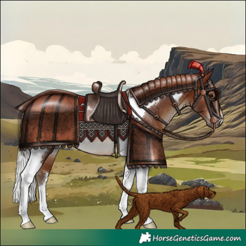 Horse Color:Silver Brown Tobiano Rabicano 