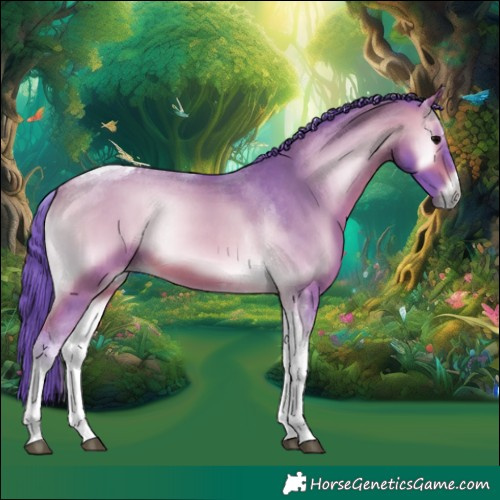 Horse Color:Watercolor Bay Onyx Tobiano