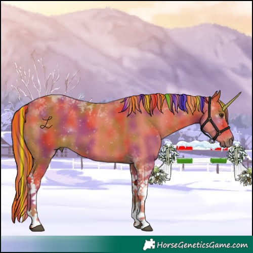 Horse Color:Painted Nacre Chestnut Tobiano