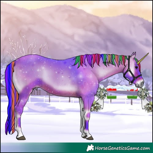 Horse Color:Painted Watercolor Brown Onyx
