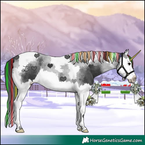 Horse Color:Painted Black Splash Tobiano 