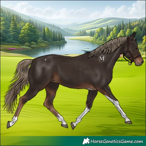 Horse Color:Liver Chestnut Tobiano 