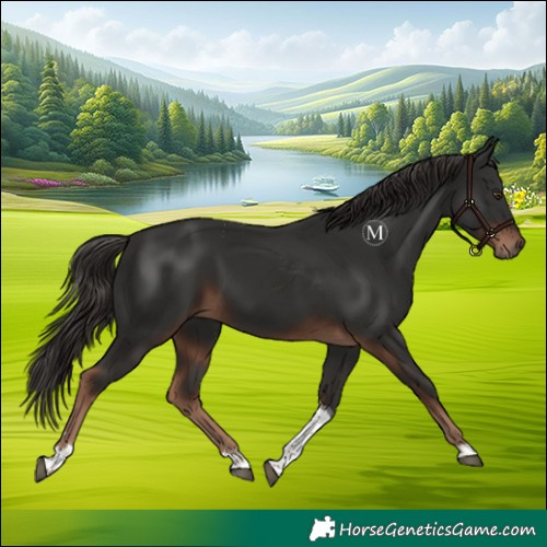 Horse Color:Liver Chestnut Tobiano