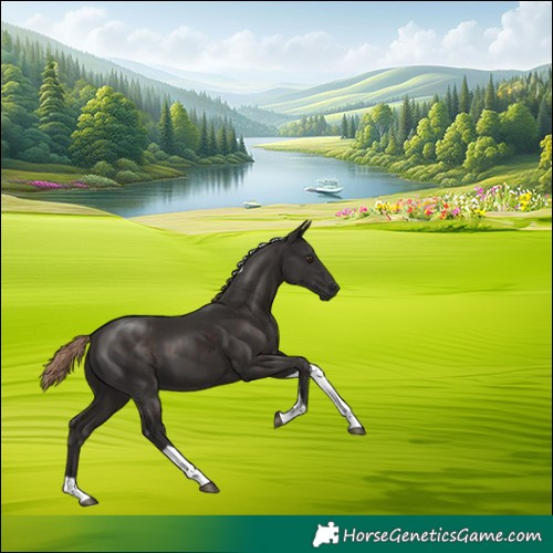 Horse Color:Liver Chestnut Tobiano 
