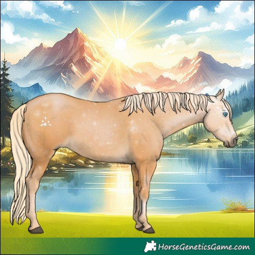 Horse Color:Gray Palomino Snowdrop 