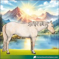 Horse Color:Gray Palomino Roan Pearl Dun