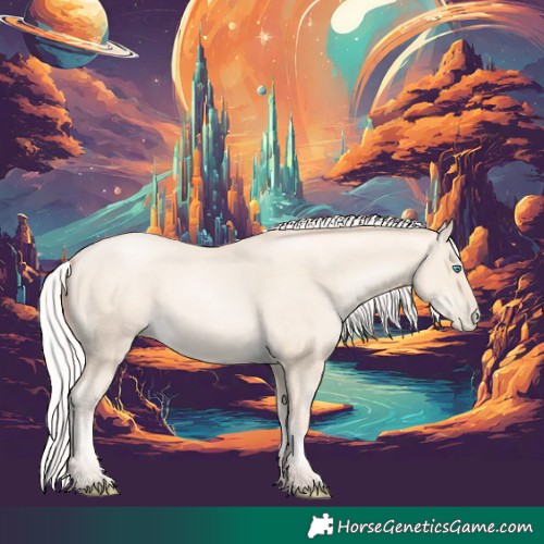 Horse Color:Silver Amber Cream Champagne Pearl 