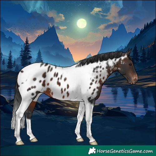 Horse Color:Brown Tobiano Appaloosa 