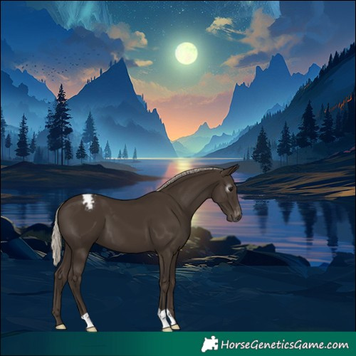Horse Color:Gray Silver Black Appaloosa 