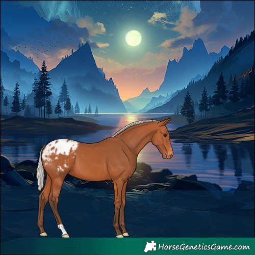 Horse Color:Silver Bay Appaloosa 