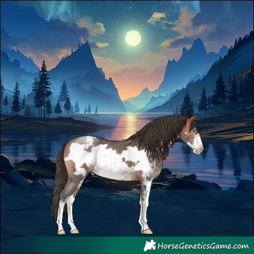 Horse Color:Bay Sabino Frame Appaloosa Rabicano