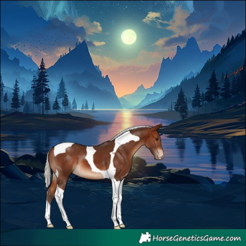 Horse Color:Silver Brown Tobiano Appaloosa