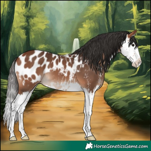 Horse Color:Bay Sabino Splash Appaloosa