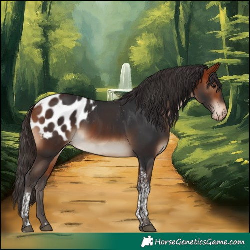 Horse Color:Bay Tobiano Appaloosa