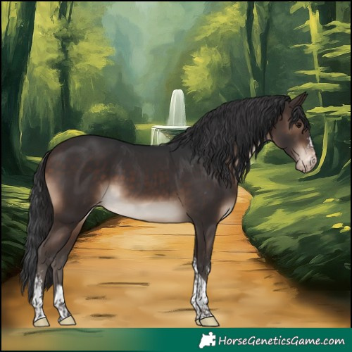 Horse Color:Brown Sabino Tobiano Appaloosa
