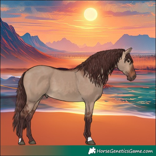 Horse Color:Chocolate Brown Dun
