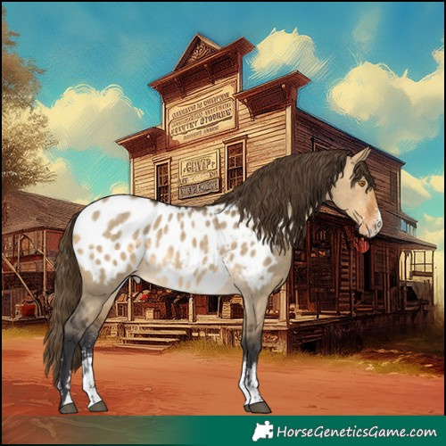 Horse Color:Buckskin Dun Sabino Appaloosa Rabicano 