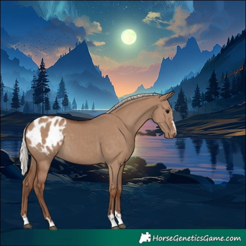 Horse Color:Silver Grullo Appaloosa 