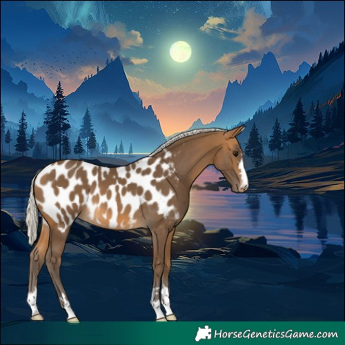 Horse Color:Silver Buckskin Appaloosa 