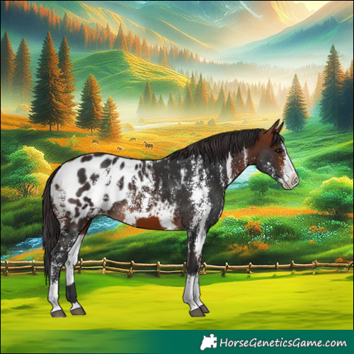 Horse Color:Bay Tobiano and Bay Sabino Splash Blanket Rabicano