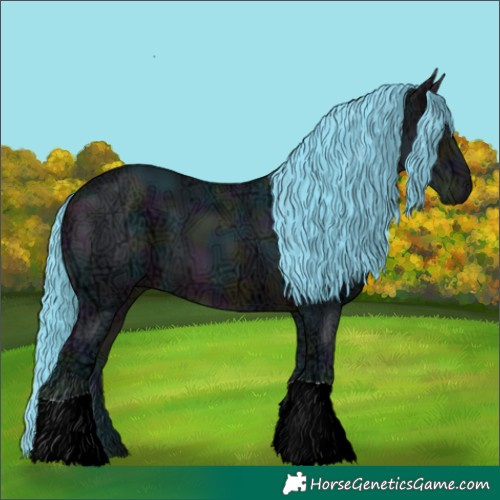 Horse Color:Watercolor Midnight Bay Ice