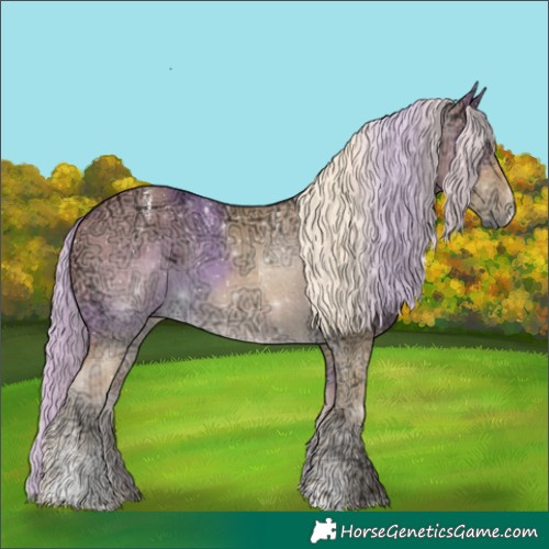 Horse Color:Powder White Palomino Ice Dun Rabicano 